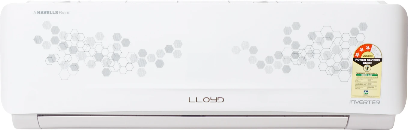 Lloyd 2024 Model 1.5 Ton 3 Star Split Inverter AC (GLS18I3FWSPC, White)